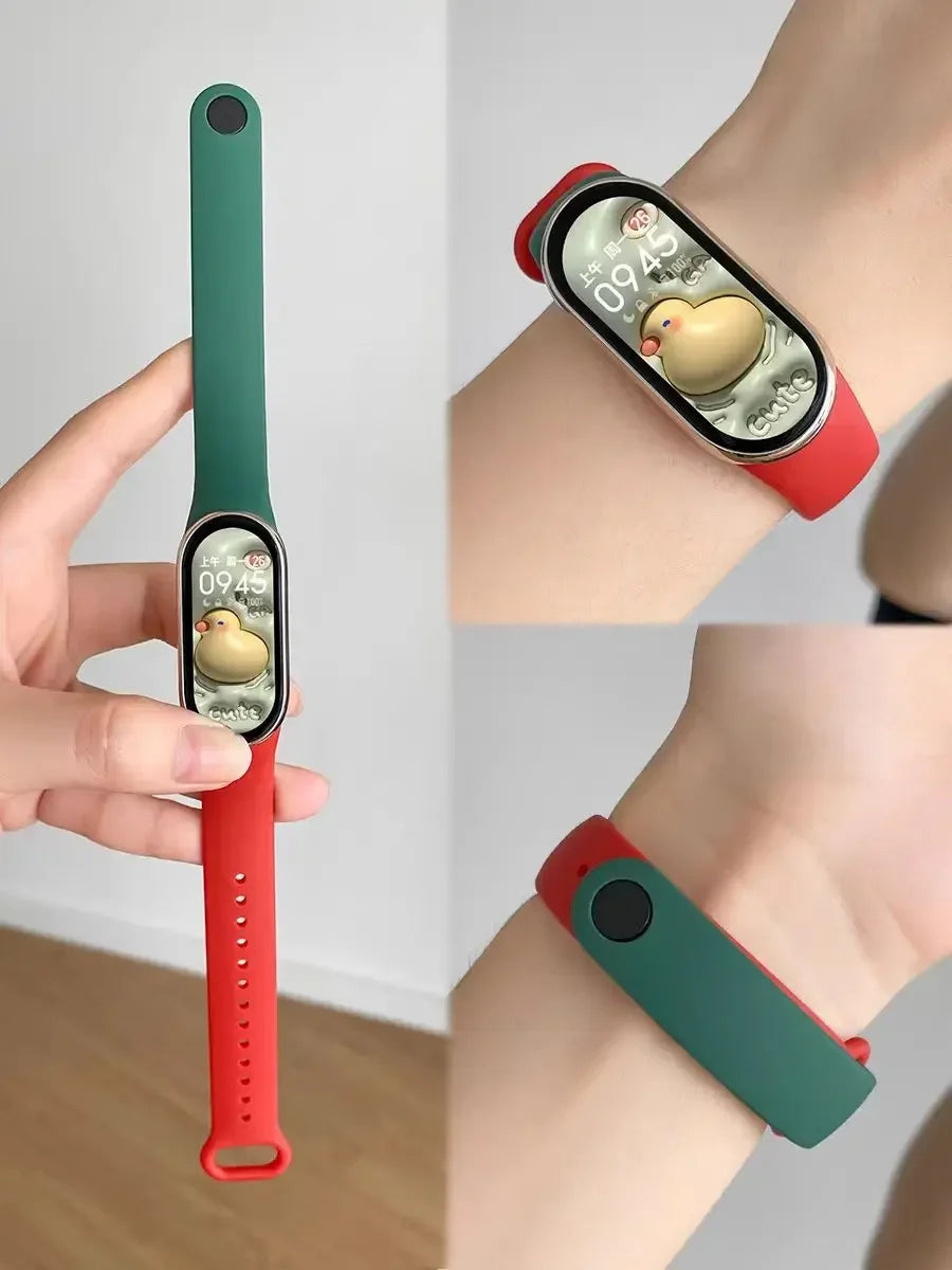 Silicone Strap for Xiaomi Mi Band 10 9 8 Strap NFC